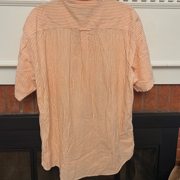 Vintage Tennessee Vols orange and white striped seersucker button up size XL - Picture 4 of 5